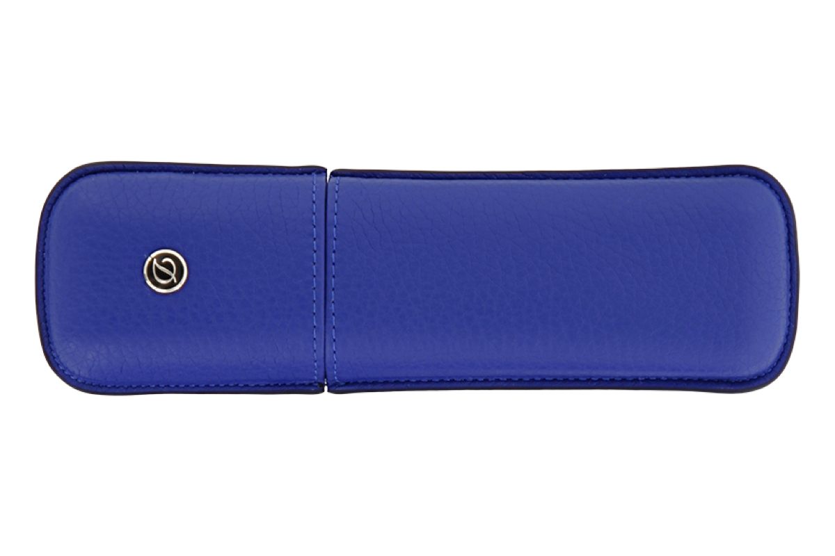 S.T. Dupont Rigid Pen Case - 2 pens - Blue