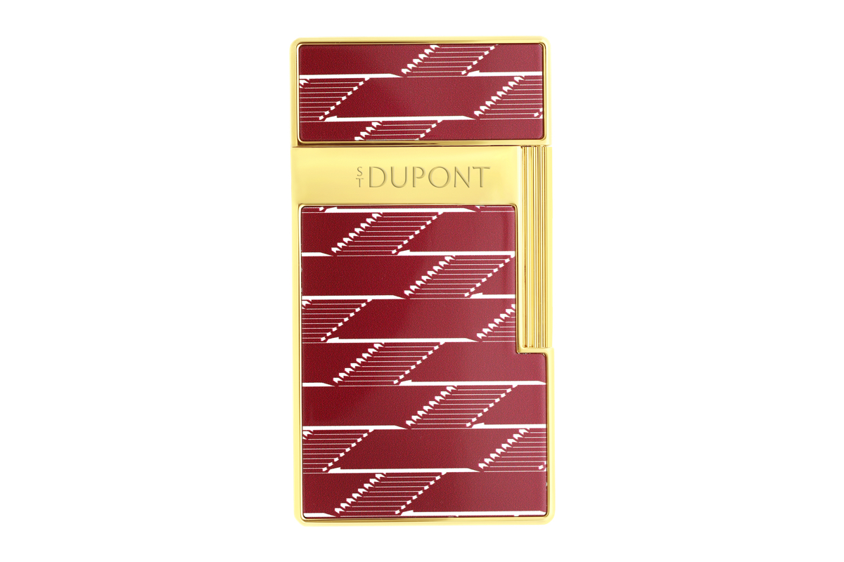 S.T. Dupont Biggy Monogram 1872 Burgundy Aansteker