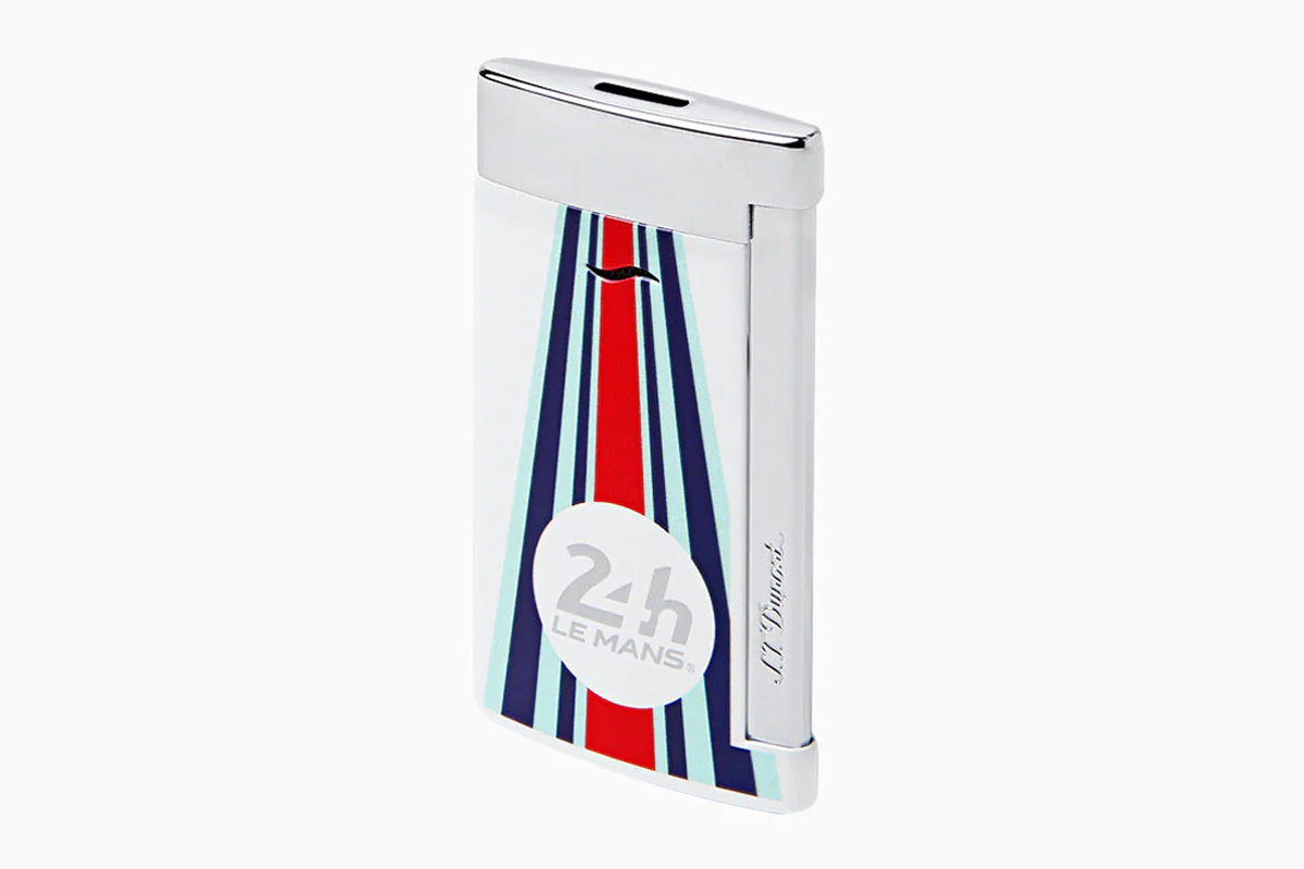 S.T. Dupont x 24H Le Mans Slim 7 White/Chrome Aansteker