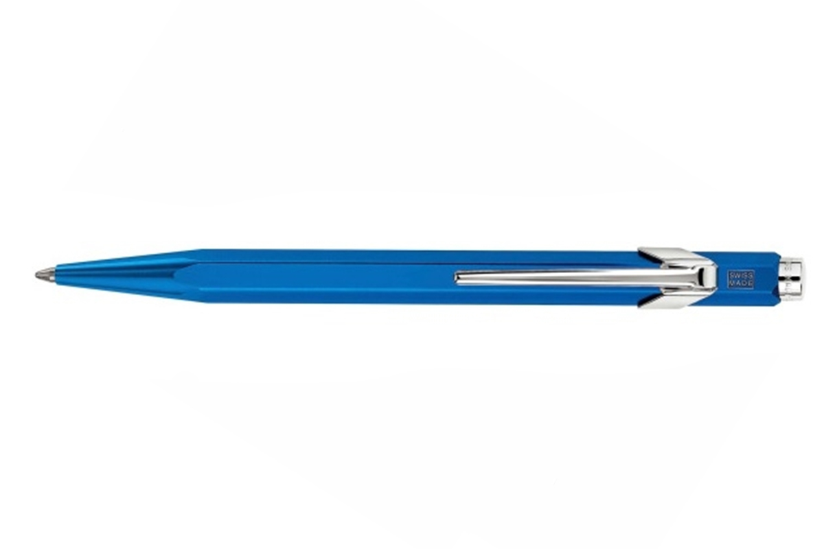 Caran d'Ache 849 Metal-X Blue Balpen 