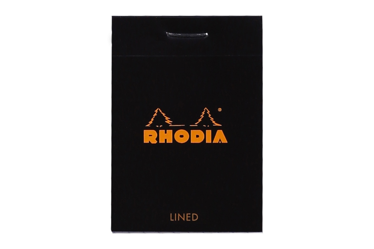 Rhodia Schrijfblok N°10 - Zwart - Gelinieerd