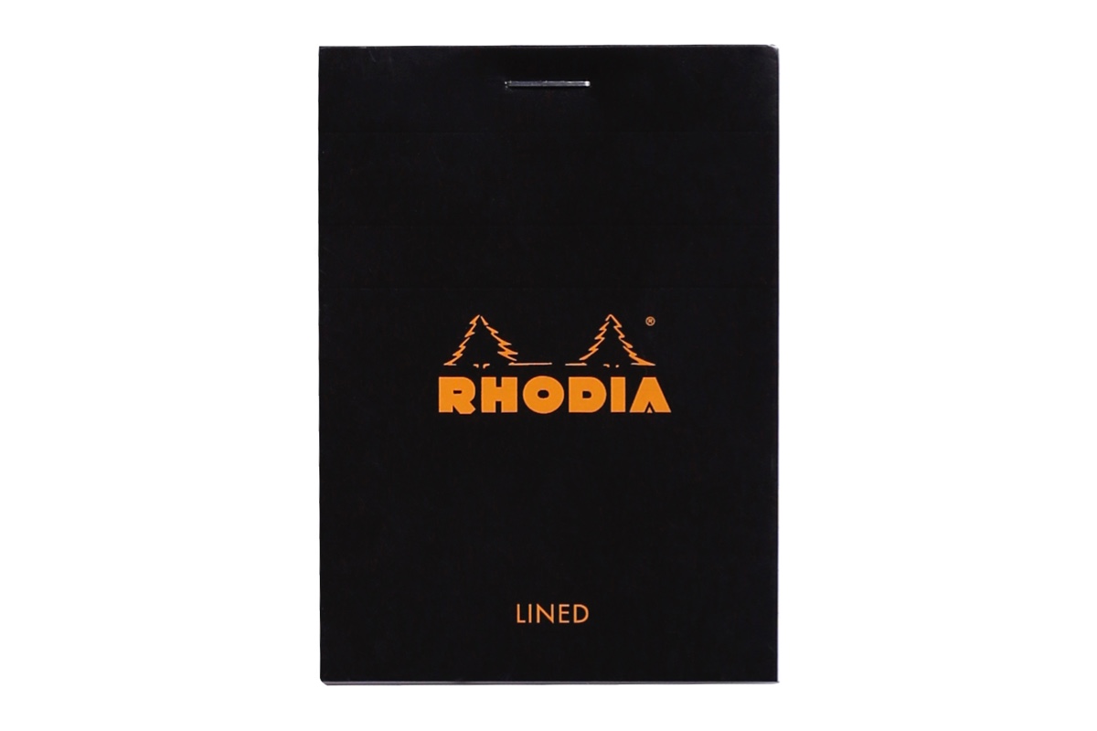 Rhodia Schrijfblok N°11 A7 - Zwart - Gelinieerd