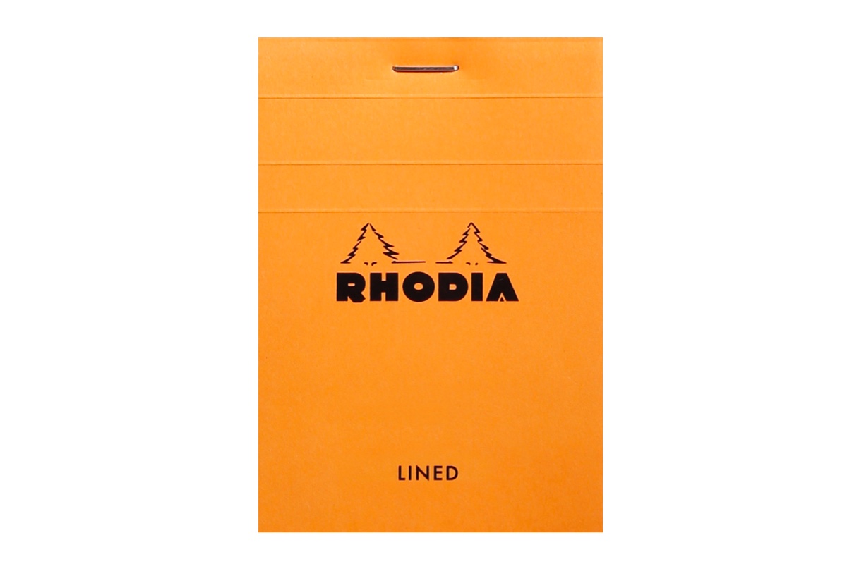 Rhodia Schrijfblok N°11 A7 - Oranje - Gelinieerd