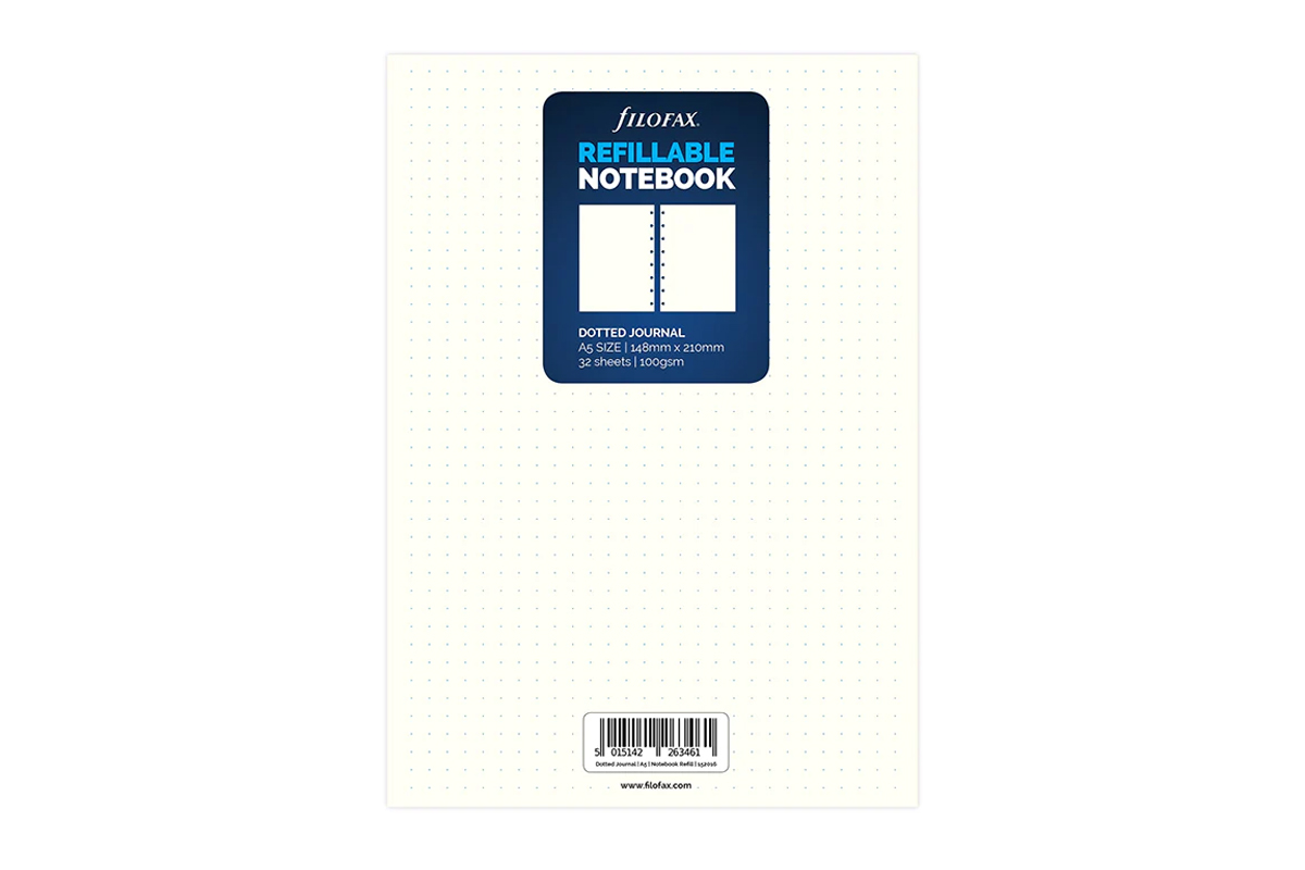 Filofax Notitieboek A5 Hervulling - Dotted