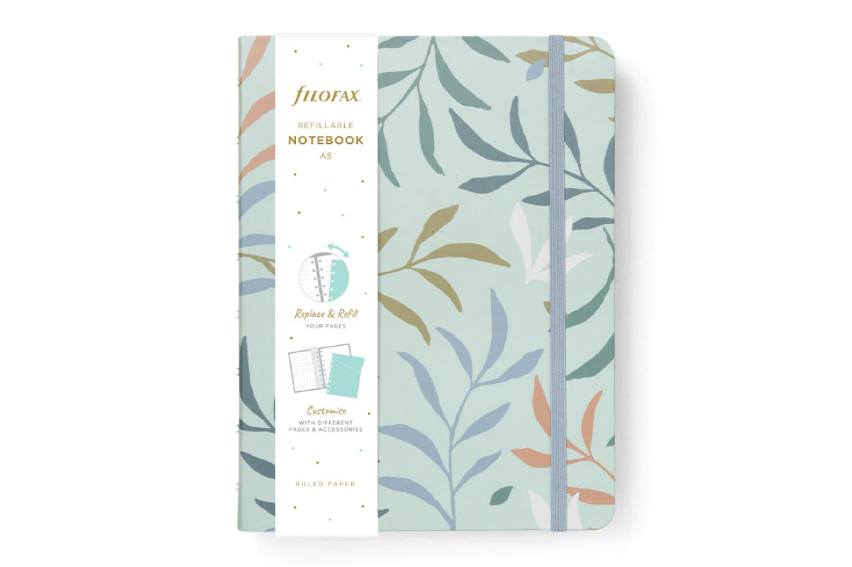 Filofax Navulbaar Notitieboek A5 'Botanical - Mint'