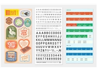 Een Traveler's Notebook 2025 - LOVE AND TRIP - Customized Sticker Set koop je bij P.W. Akkerman Amsterdam