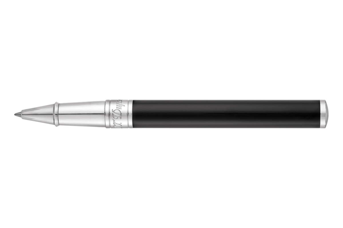 S.T. Dupont D-Initial Black & Chrome Rollerbal