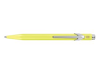 Caran d'Ache 849 Metal Ballpoint Pen in Fluorescent Yellow