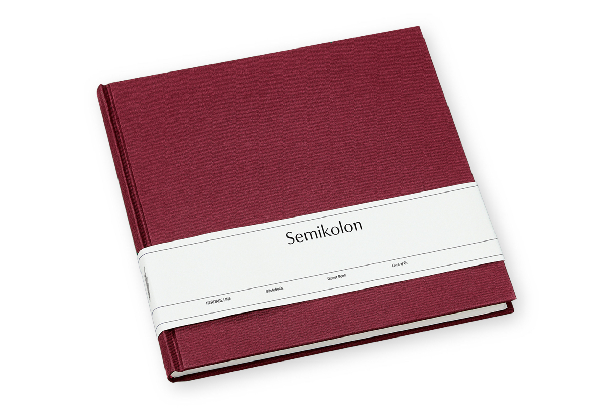 Semikolon Guest Book Burgundy