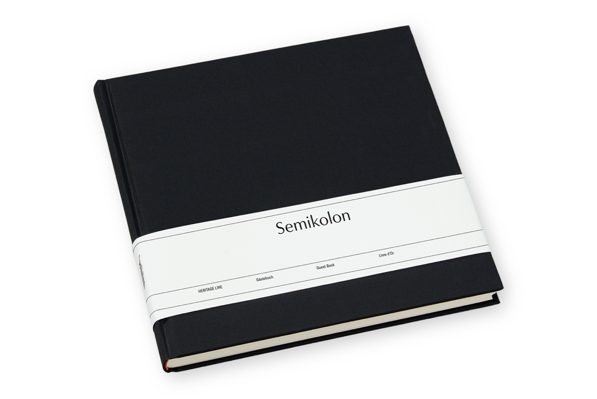 Semikolon Guest Book Black