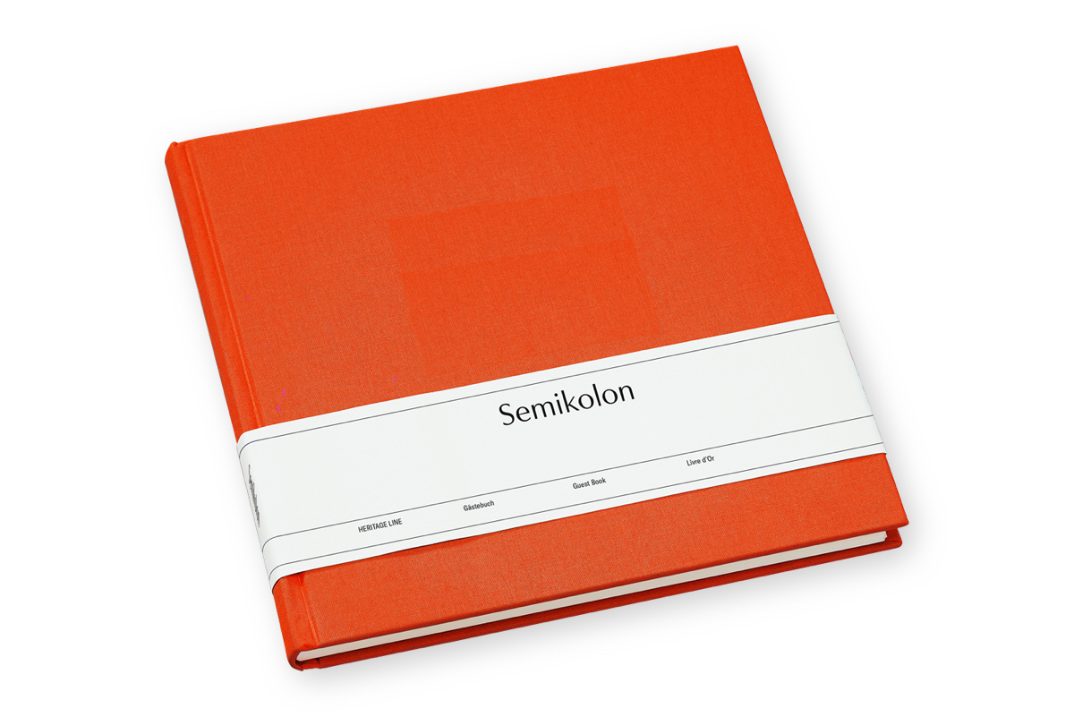 Semikolon Guest Book Orange