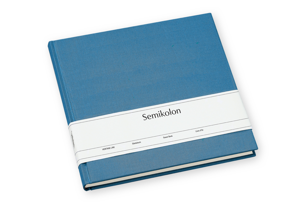 Semikolon Guest Book Azzurro