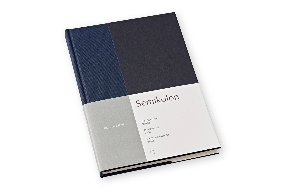 Semikolon A5 Plain Notebook Midnight