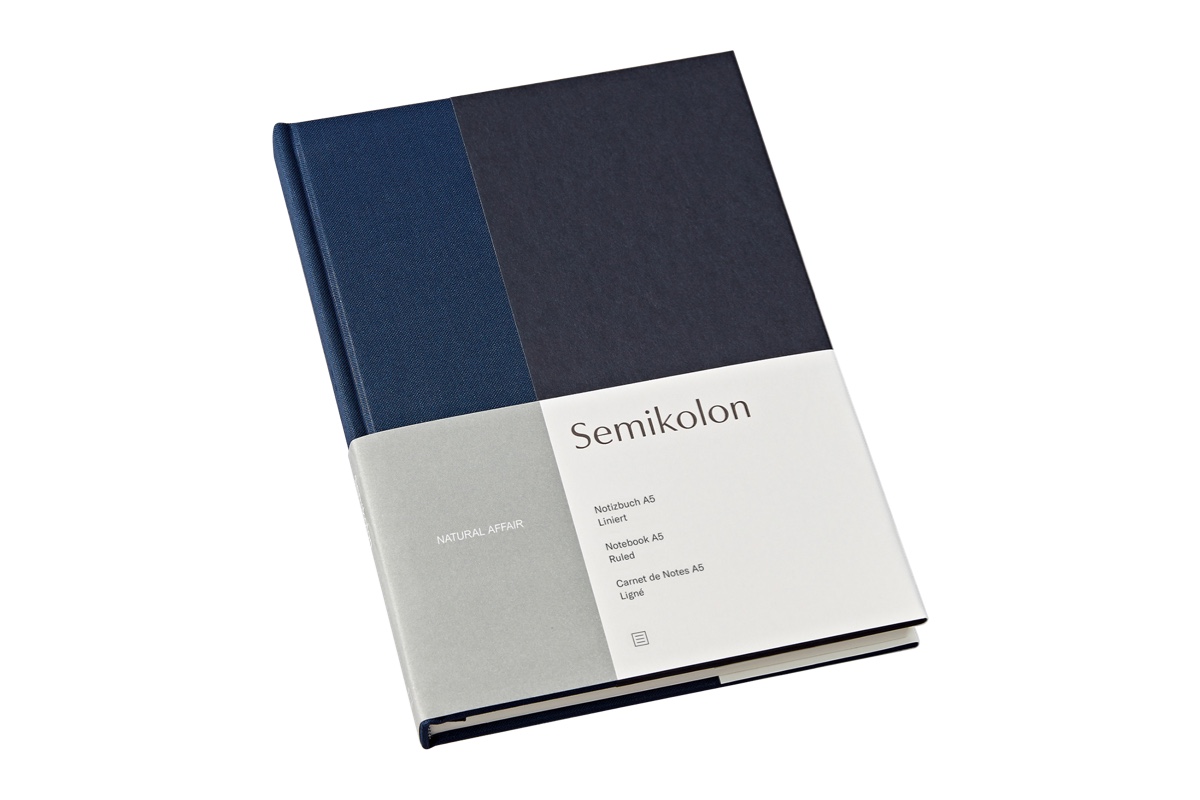 Semikolon A5 Ruled Notebook Midnight