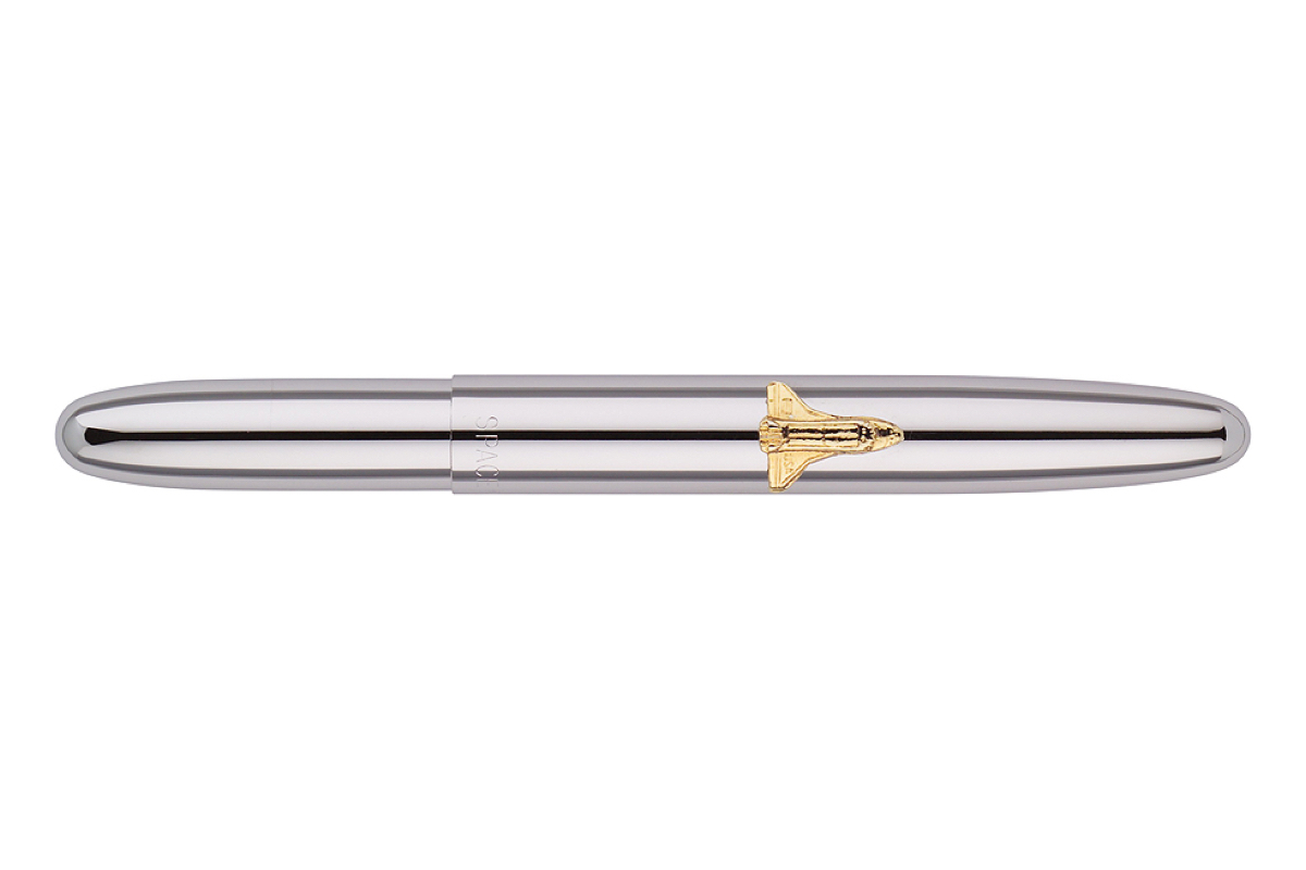 Fisher Chrome Bullet Space Pen w/ Shuttle Emblem 600SH 