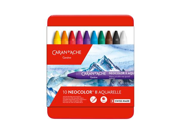 Caran d'Ache Neocolor II Wax Pastels 10 Pcs