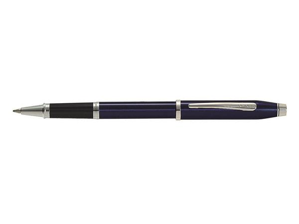 Cross Century II Rollerball Pen Brand New In Box Translucent Blue & Chrome 