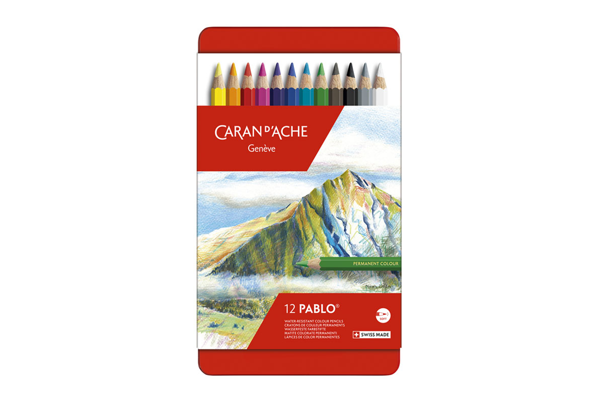 Caran d'Ache Pablo Colouring Pencils 12 Pcs