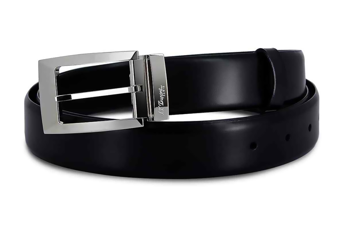 S.T. Dupont Business Reversible Black/Black Riem