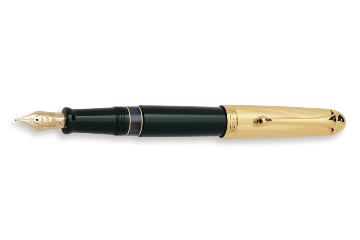 Aurora 88 Large Black Resin Gold Plated Vulpen