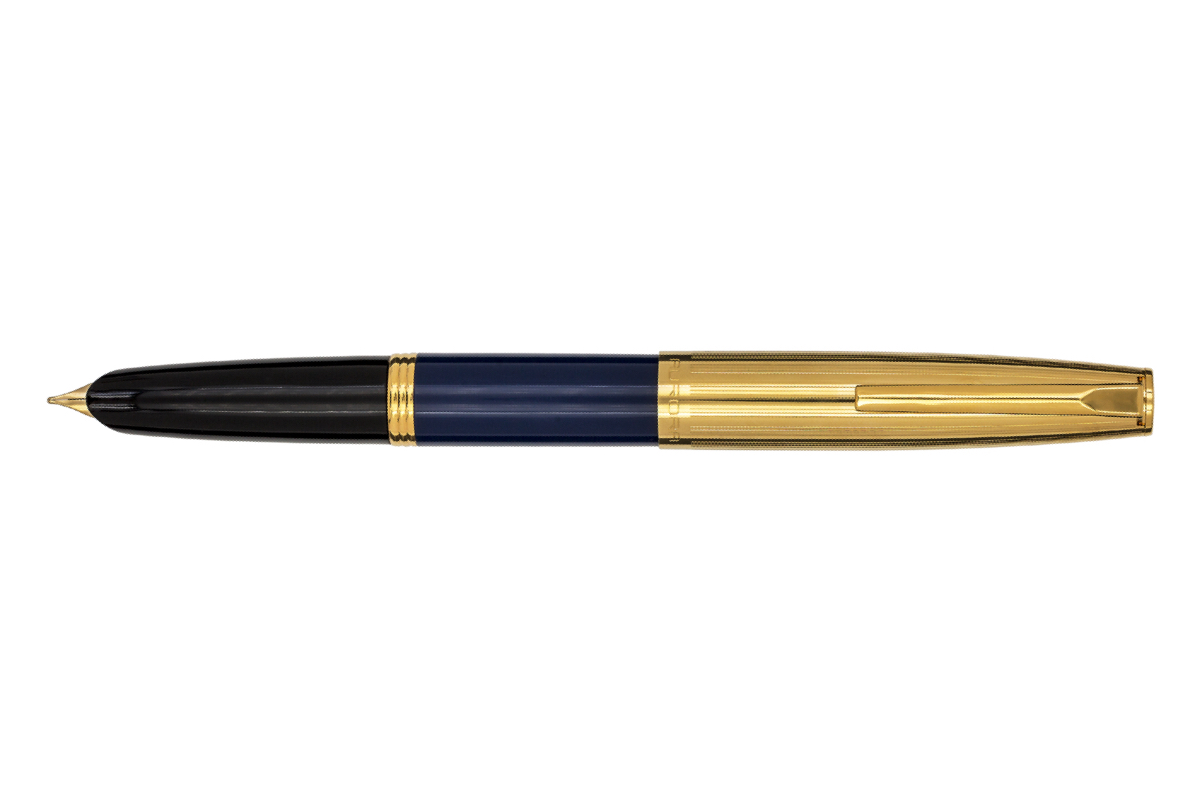 Aurora Duo-Cart Blauw/Goud Vulpen