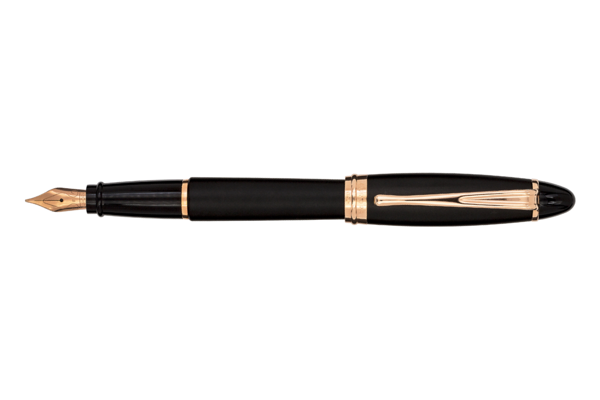 Aurora Ipsilon Satin Black Rosegold Trims Vulpen