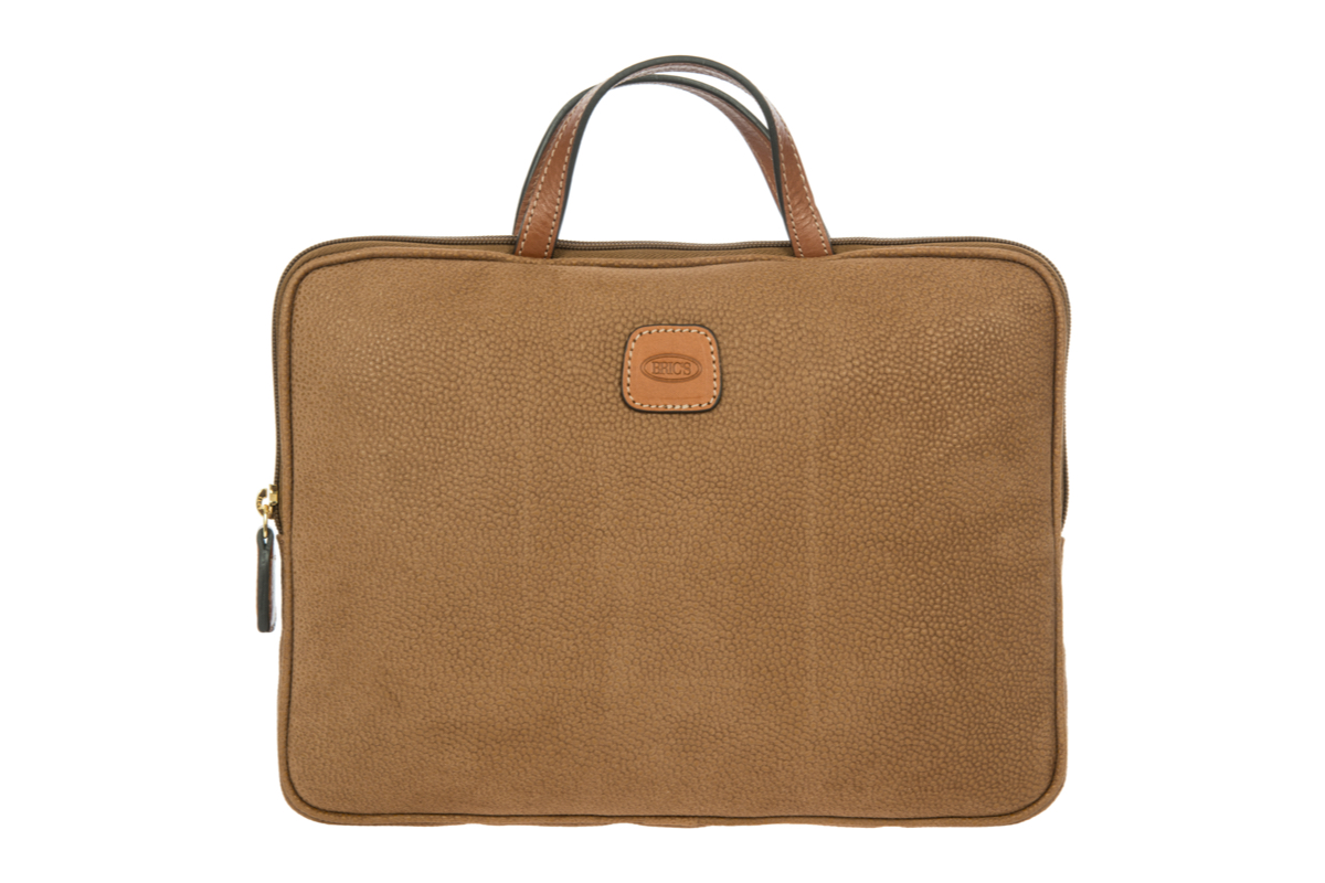 BRIC'S Life Laptoptas 14 inch Camel