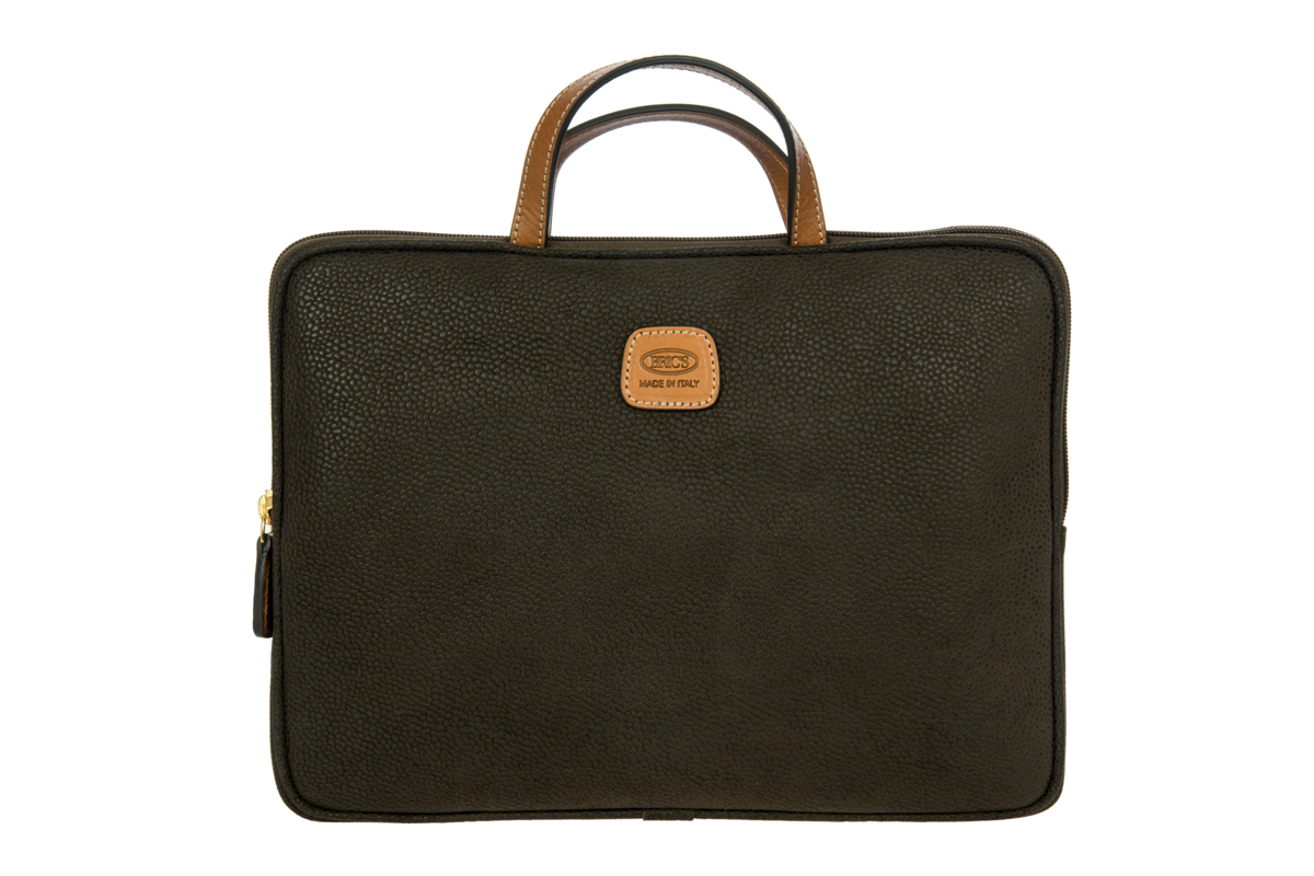 BRIC'S Life Laptoptas 11,6 inch Olive