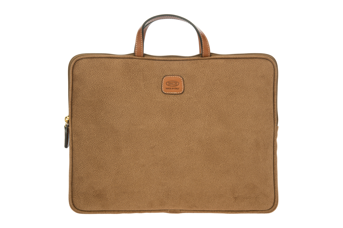 BRIC'S Life Laptoptas 15 inch Camel