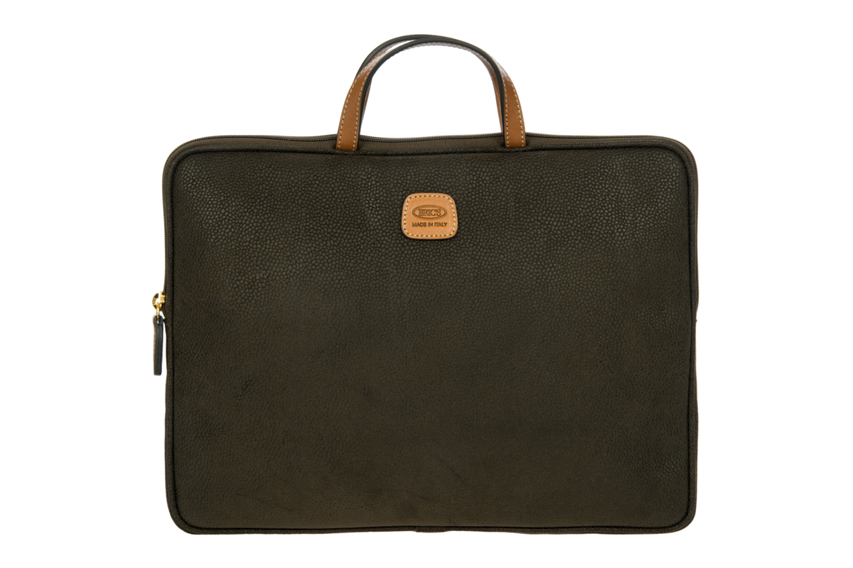 BRIC'S Life Laptoptas 15 inch Olive