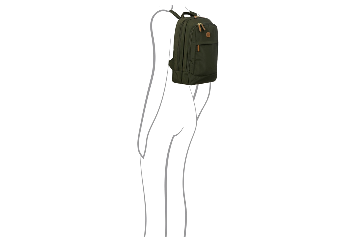 Een BRIC'S X-Travel Metro Backpack Olive koop je bij P.W. Akkerman Amsterdam