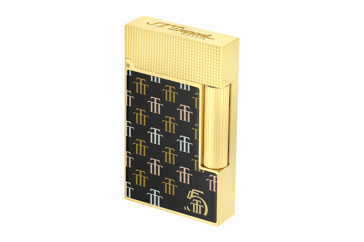 S.T. Dupont Ligne 2 'Trinidad' Shiny Lacquer/Yellow Gold Aansteker