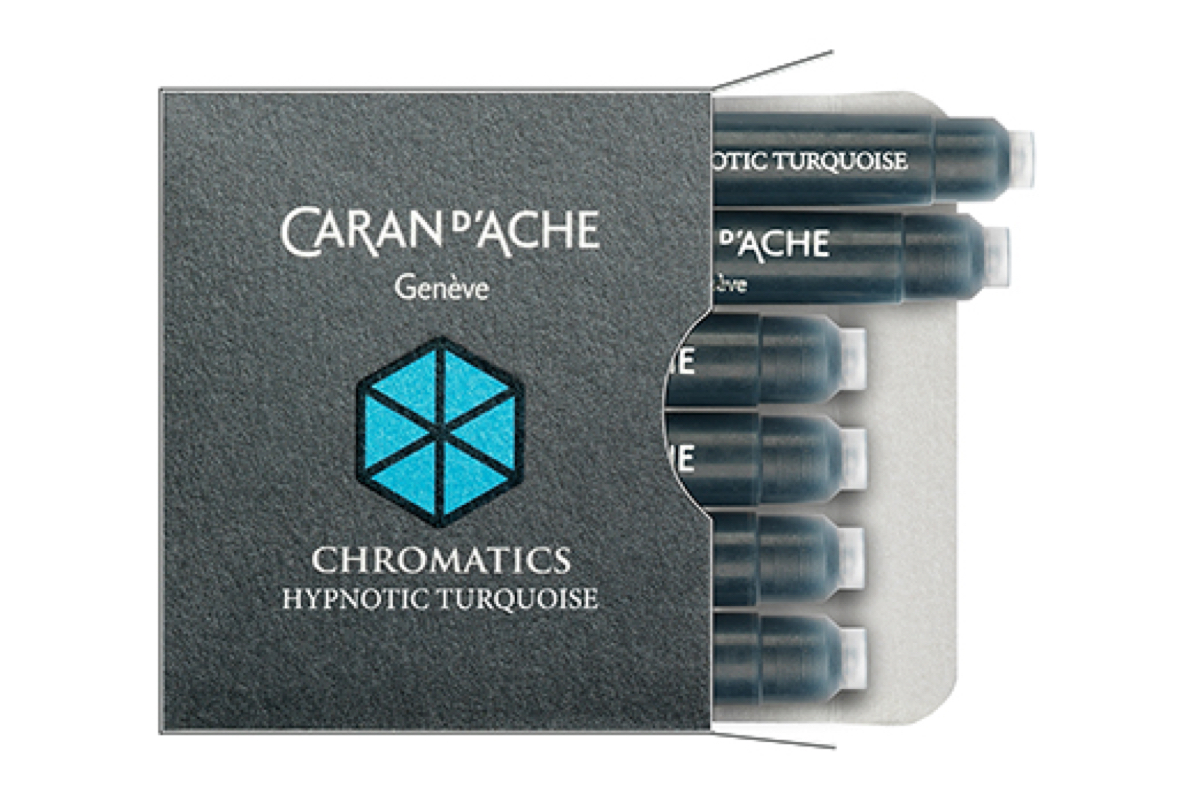 Caran d'Ache Inktpatronen Hypnotic Turquoise