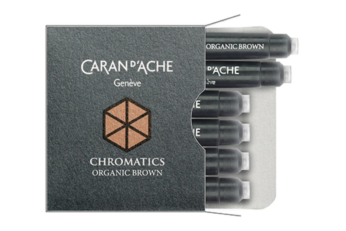 Caran d'Ache Ink Cartridges Organic Brown