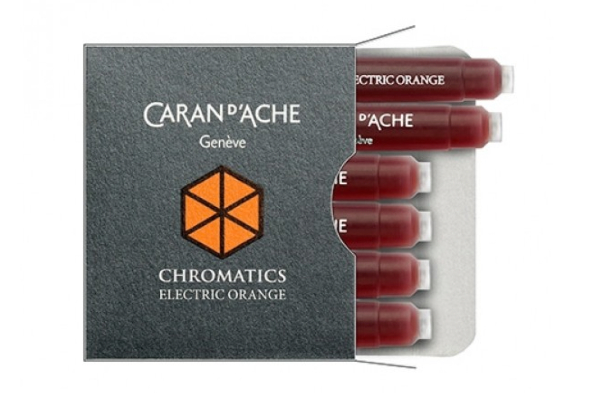 Caran d'Ache Inktpatronen Electric Orange