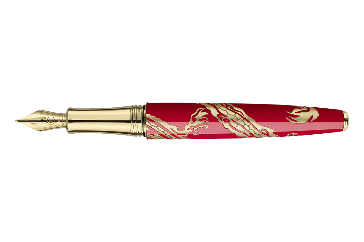 Caran d'Ache Léman 'Red Dragon' Limited Edition Vulpen