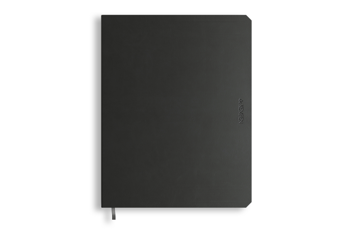 De KEMPEN Notitieboek 'Ashblack' Large, Blanco