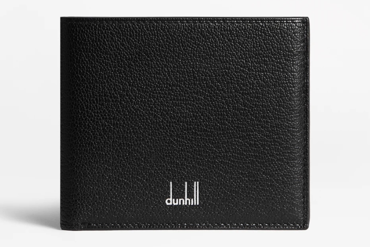 Dunhill Duke Fine Leather 8cc Billfold Wallet, Black