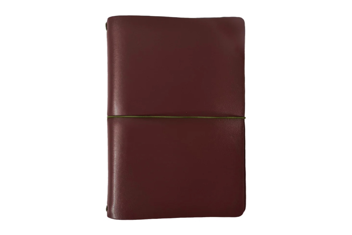 Endless Explorer Refillable Journal Large - Cactus Leather 'Maroon'