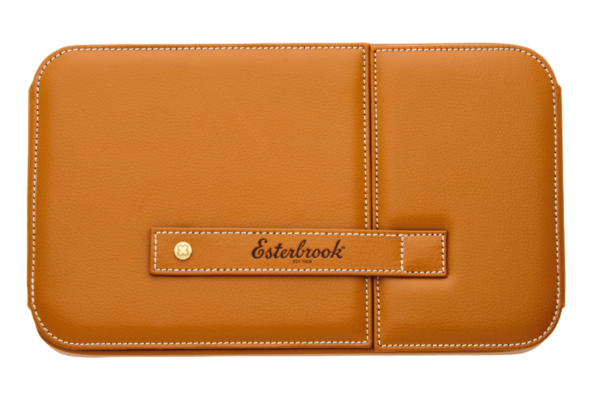 Esterbrook British Tan Penetui voor 12 pennen