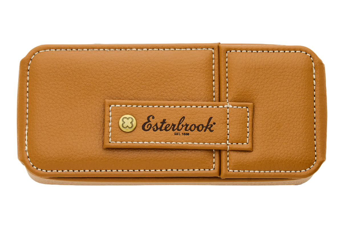 Esterbrook British Tan Penetui voor 3 pennen