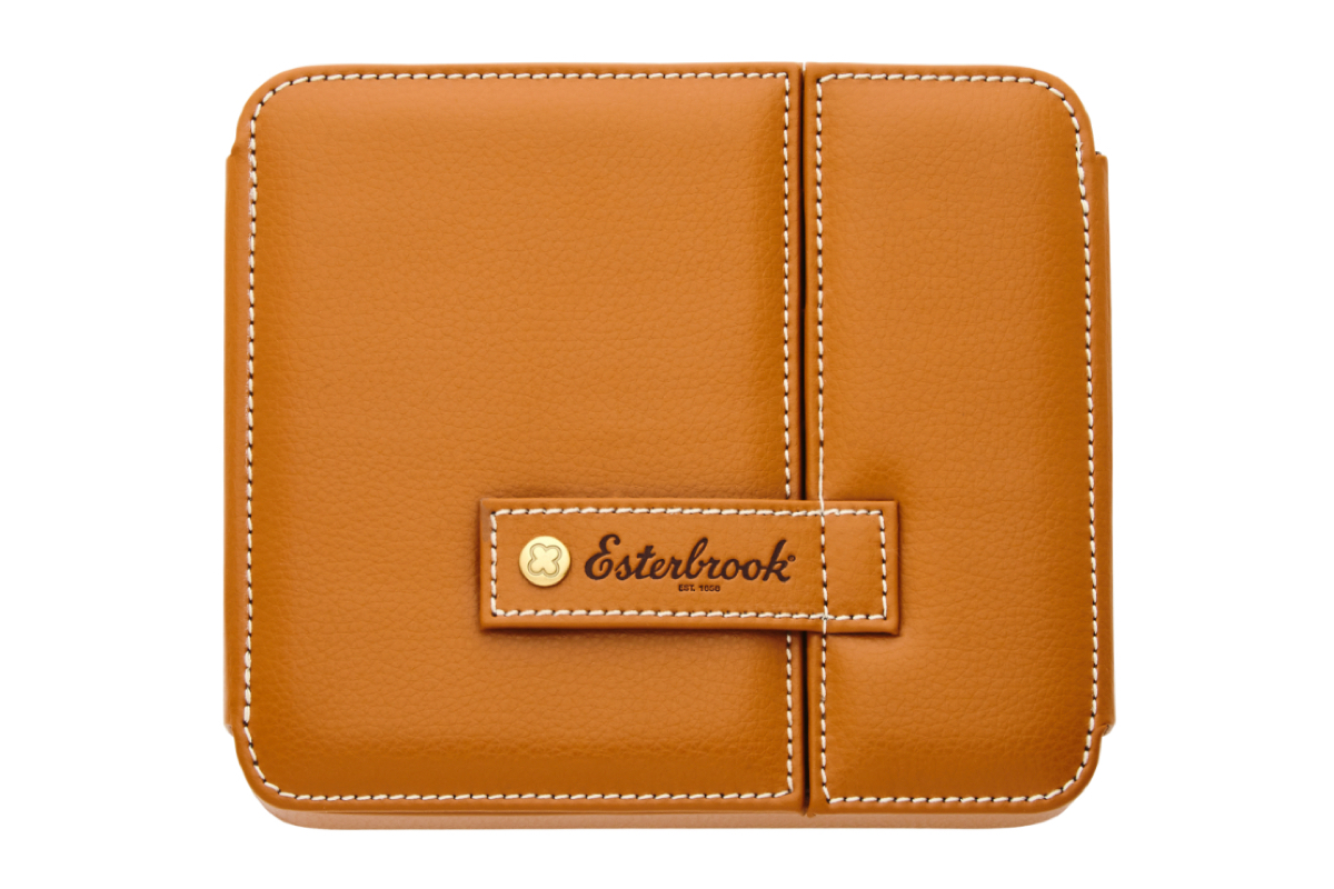 Esterbrook British Tan Penetui voor 6 pennen