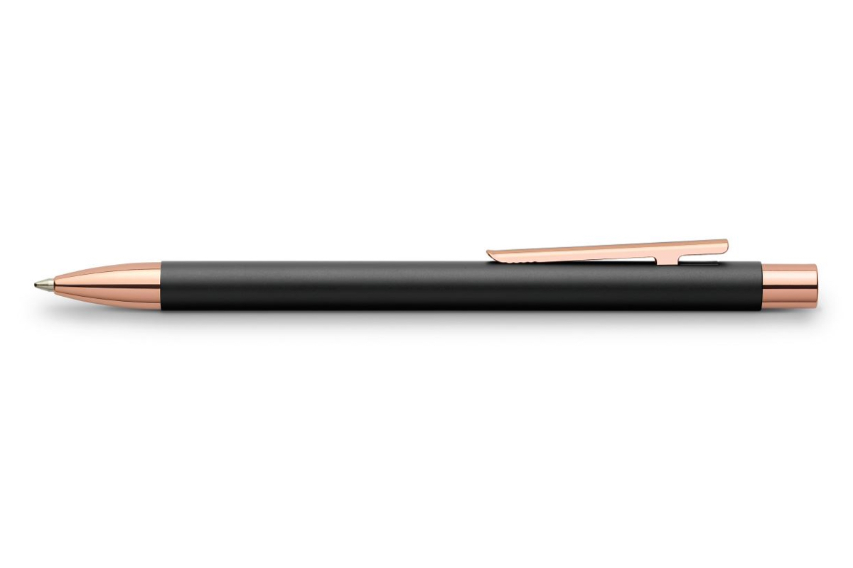 Faber-Castell NEO Slim Mat Zwart/Rosé Goud Balpen