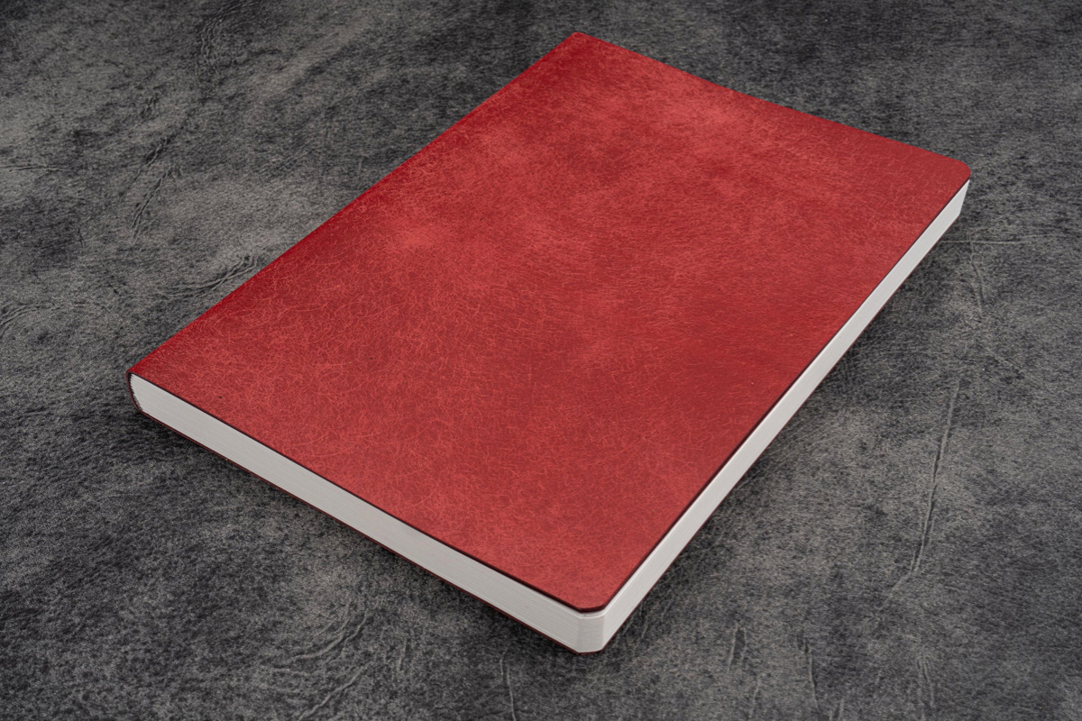 Galen Leather - Leather A5 Notebook - Tomoe River Paper - Carmine Red