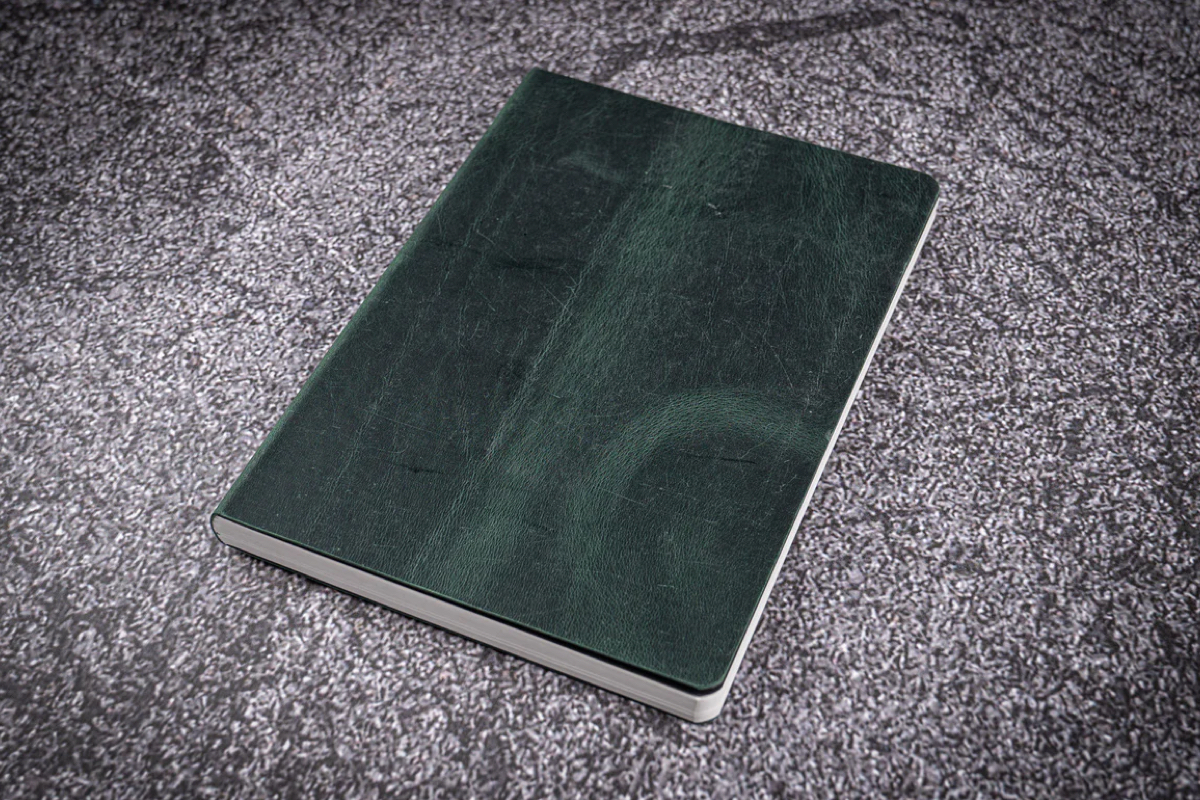 Galen Leather Notebook B6 - TR - Crazy Horse Forest Green