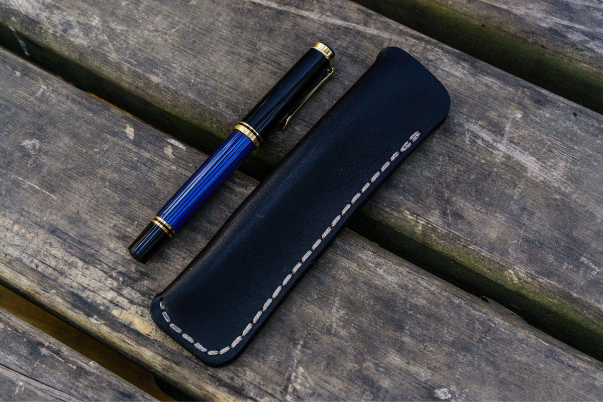 Leather single pen clearance case