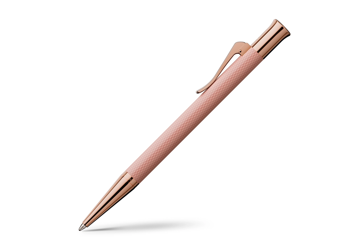 Een Graf von Faber-Castell Guilloche 'Tinted Metal' Rose Balpen koop je bij P.W. Akkerman Amsterdam