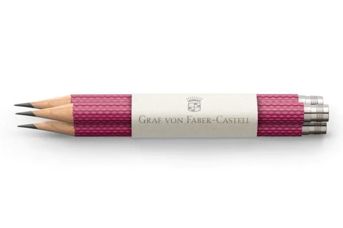 Graf von Faber-Castell Guilloche Pocket Pencils 'Electric Pink' (3)