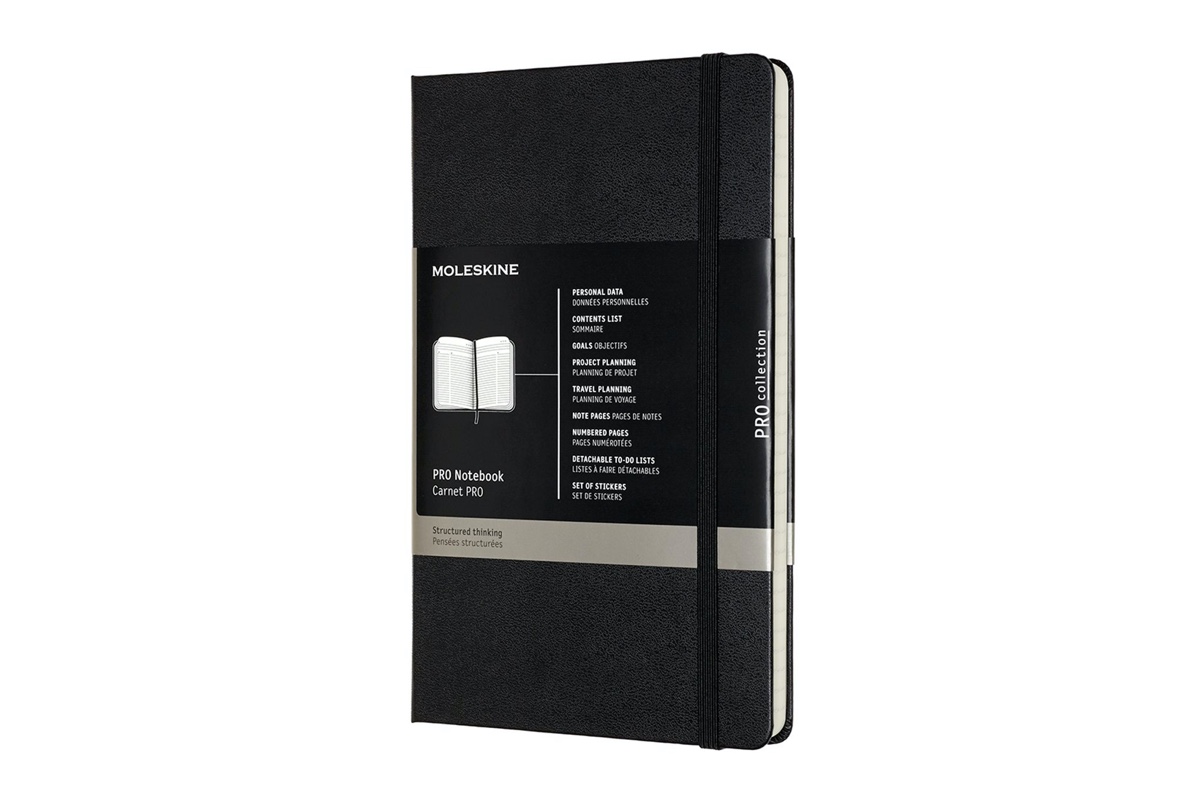 Moleskine Pro Hard Cover Notebook Large Black