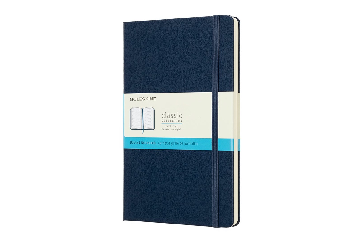 Moleskine Dotted Hard Cover Notebook Large Sapphire Blue